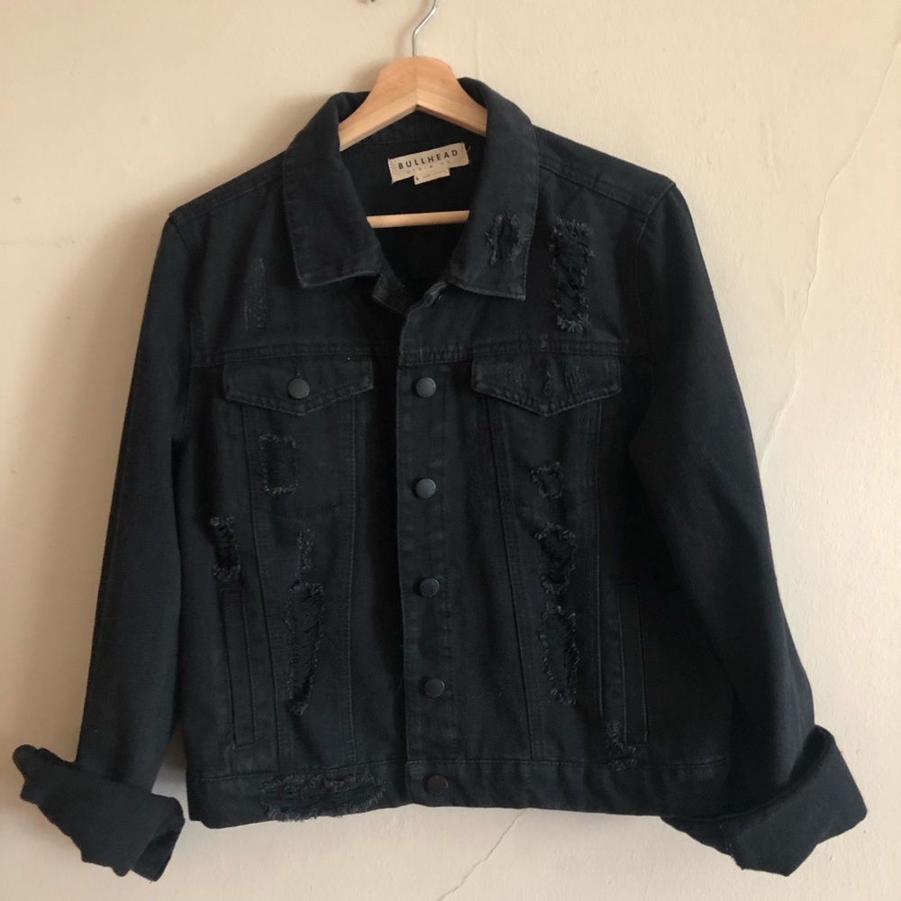 GENUINE BULLHEAD DENIM CO black jean jacket